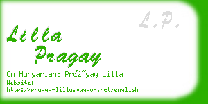 lilla pragay business card